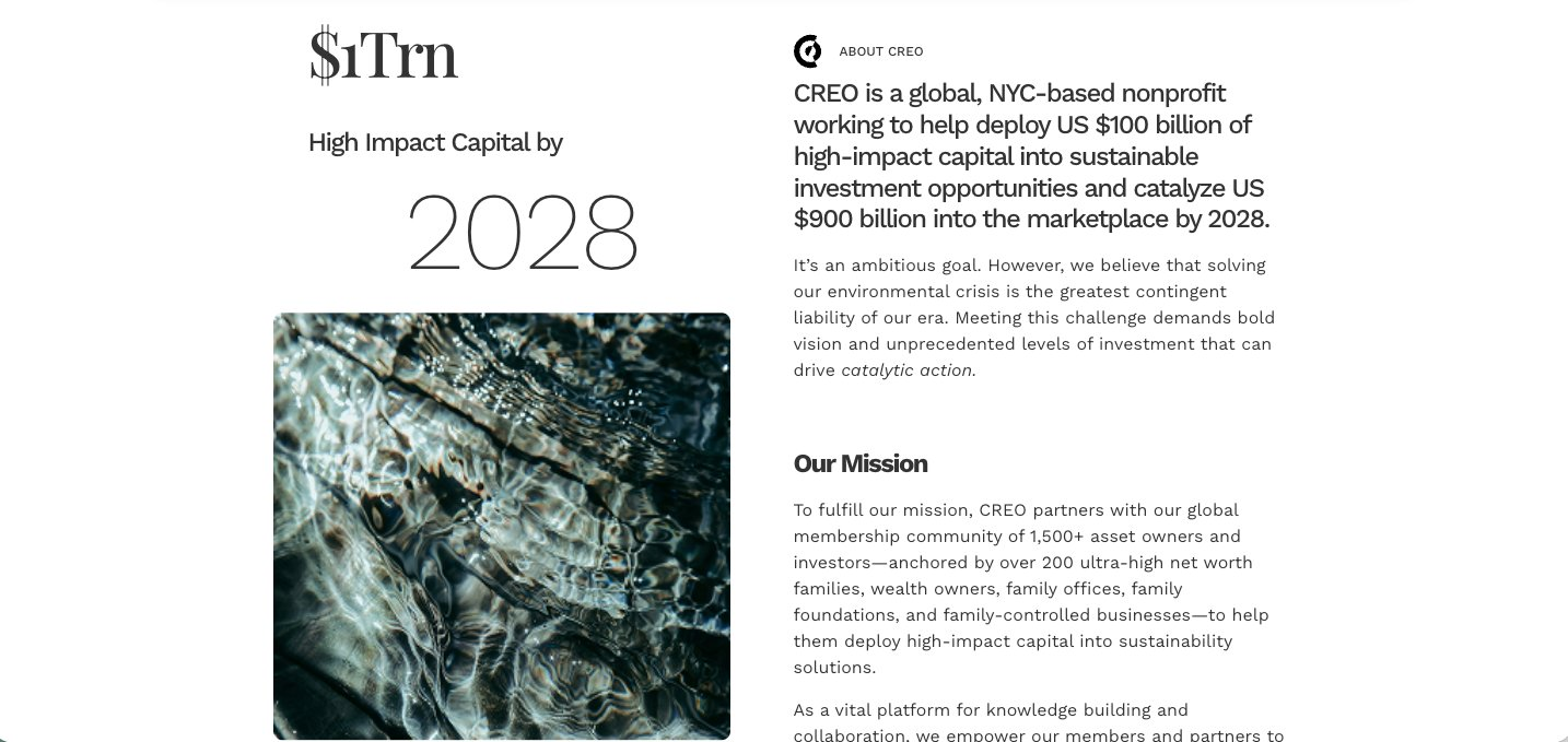 CREO brand and website platform