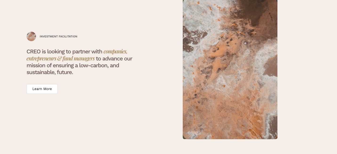 CREO homepage section 5