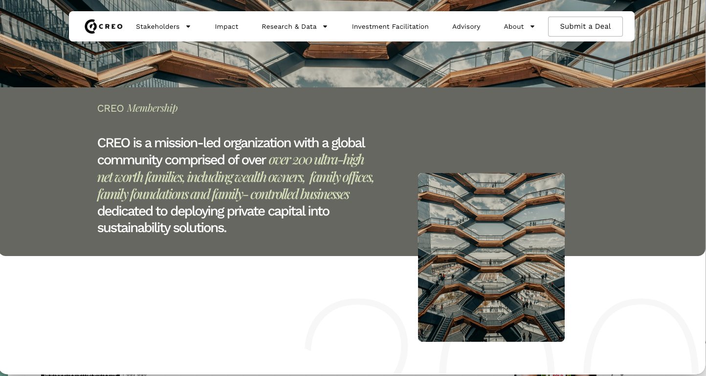CREO membership page