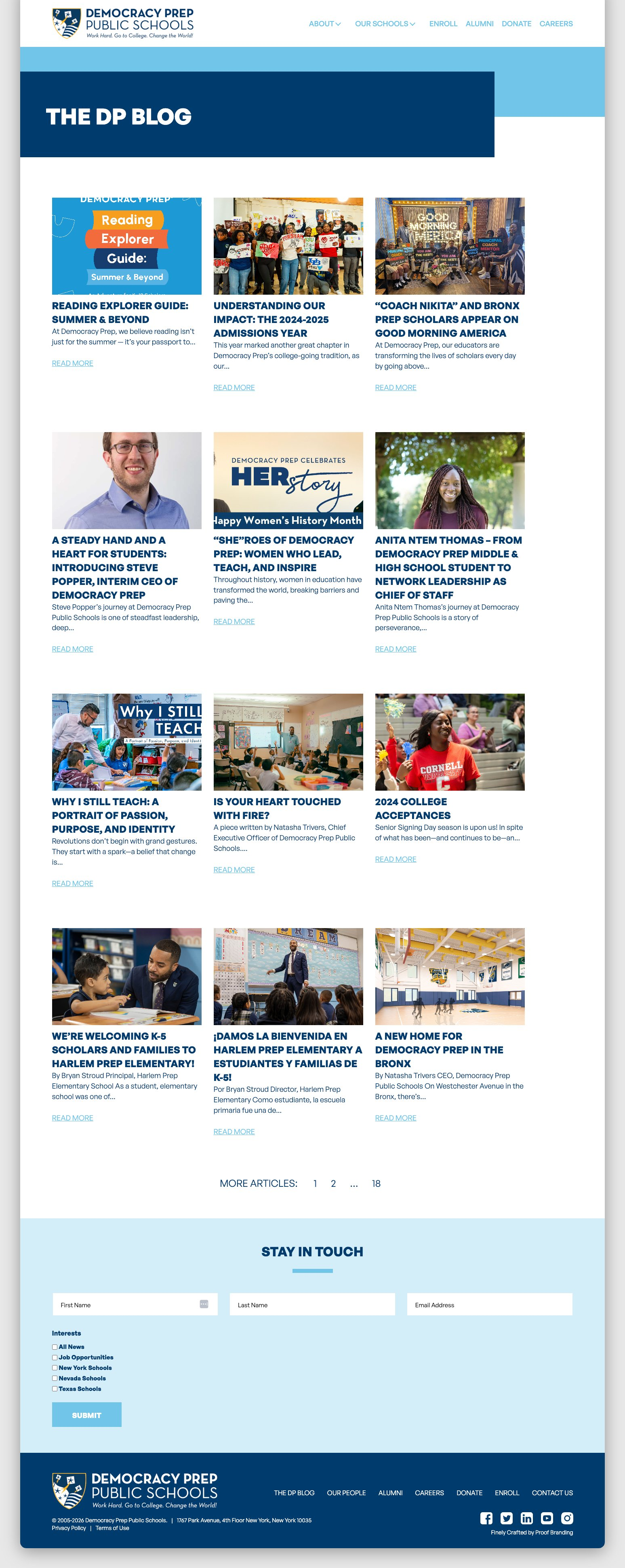 Democracy Prep storytelling platform